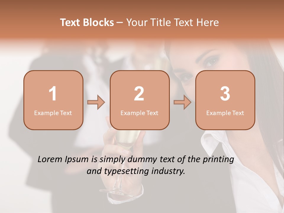 Drink Female Happiness PowerPoint Template