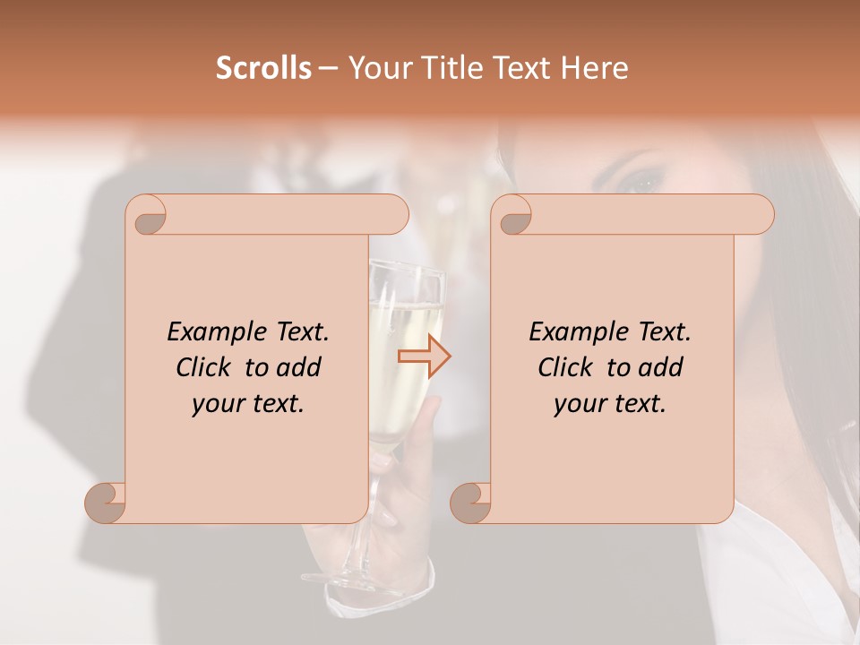 Drink Female Happiness PowerPoint Template