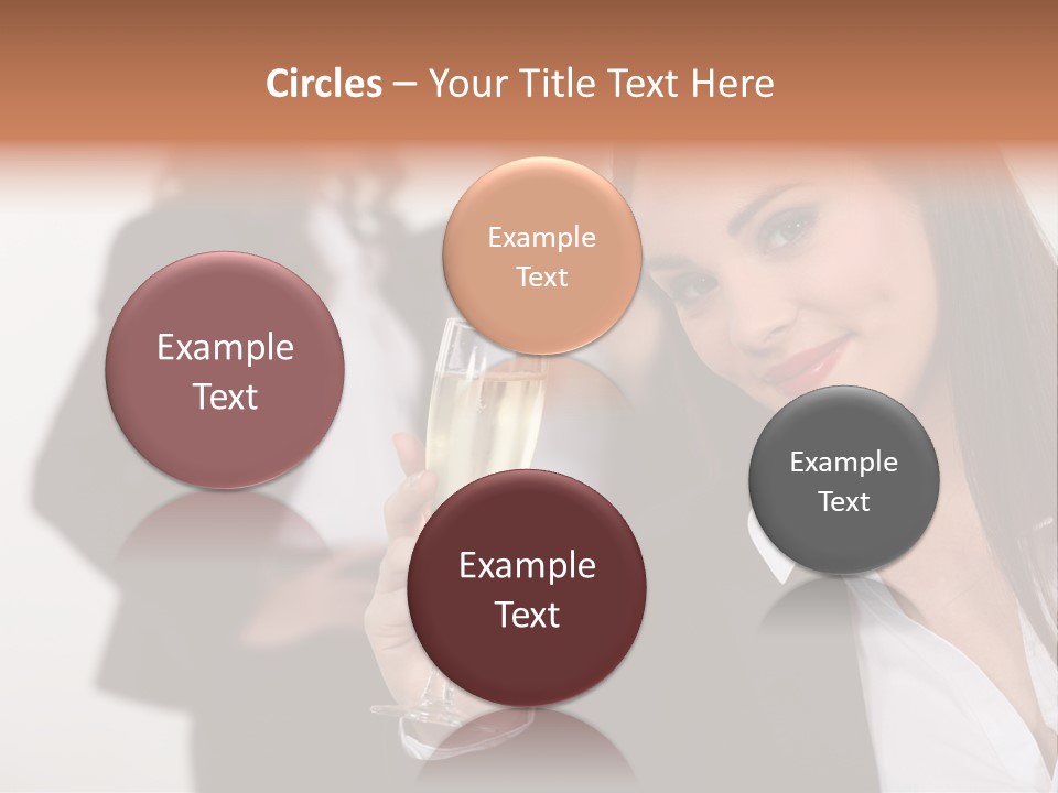 Drink Female Happiness PowerPoint Template