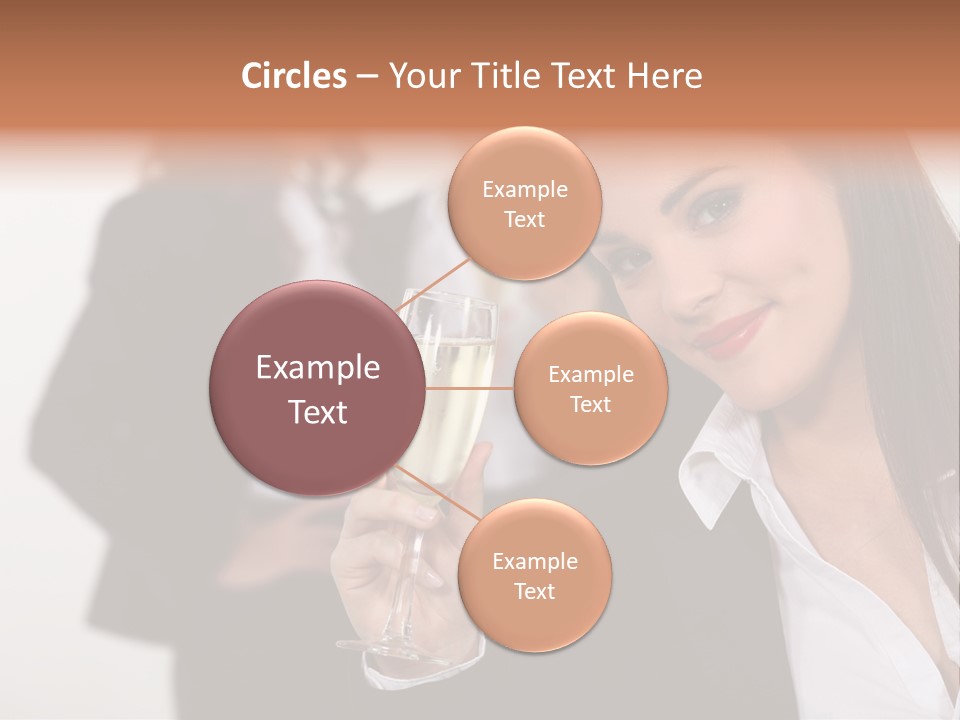 Drink Female Happiness PowerPoint Template