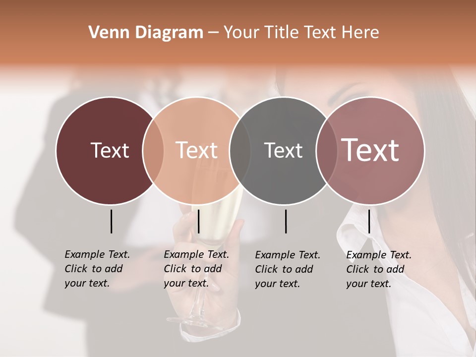 Drink Female Happiness PowerPoint Template