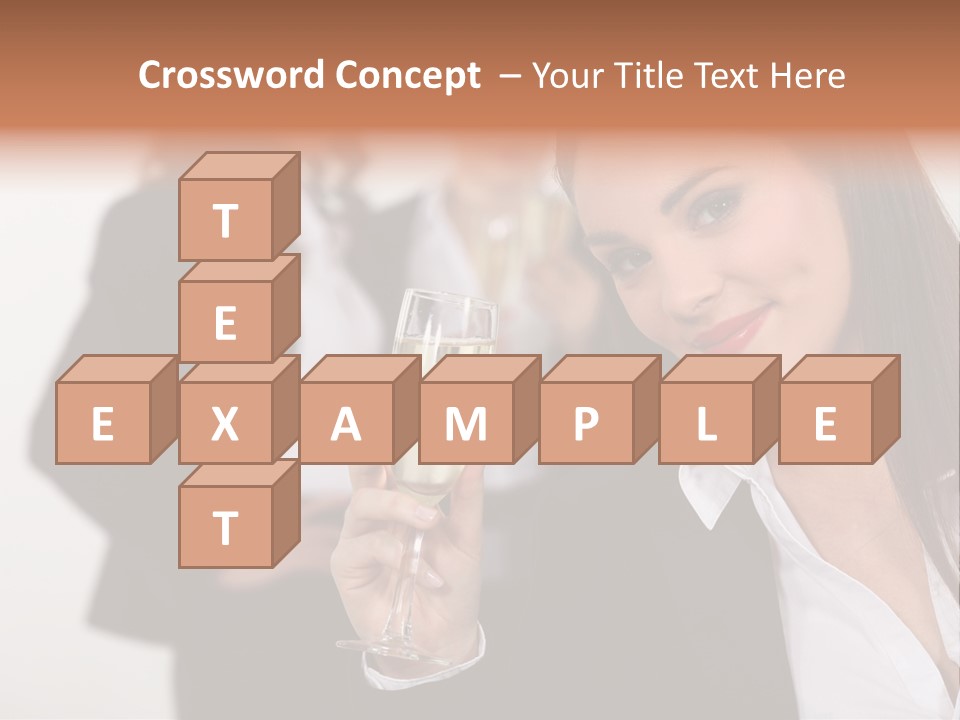 Drink Female Happiness PowerPoint Template