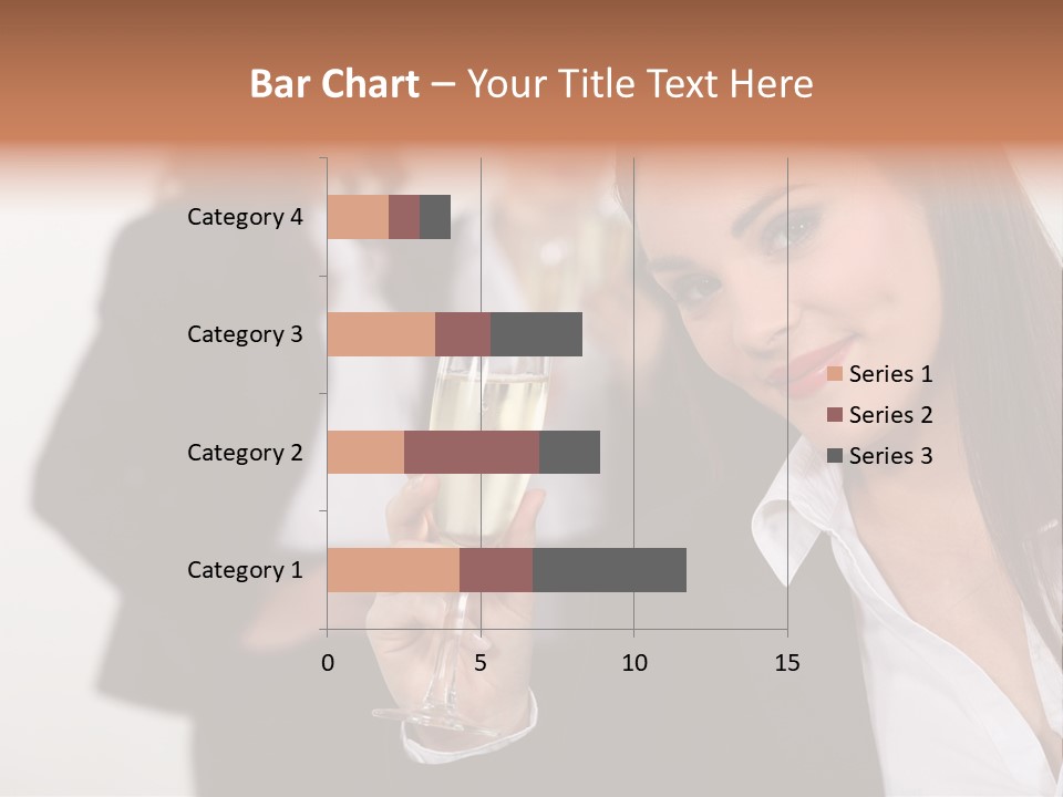 Drink Female Happiness PowerPoint Template