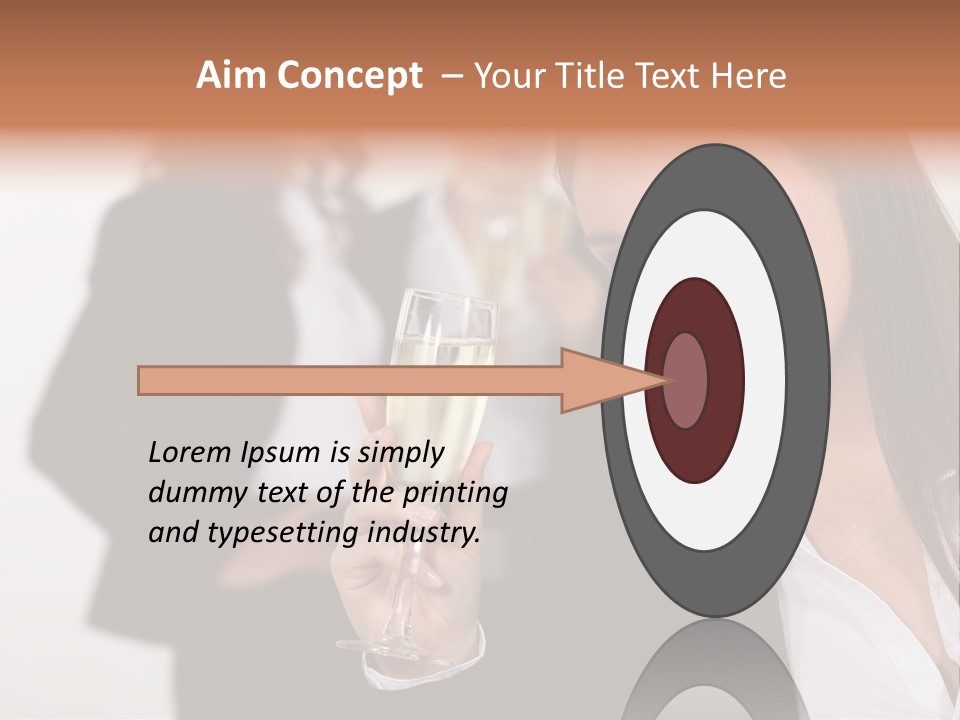 Drink Female Happiness PowerPoint Template