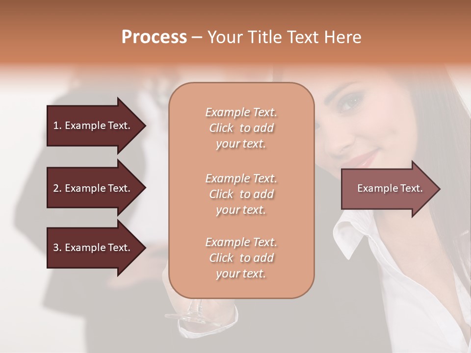 Drink Female Happiness PowerPoint Template