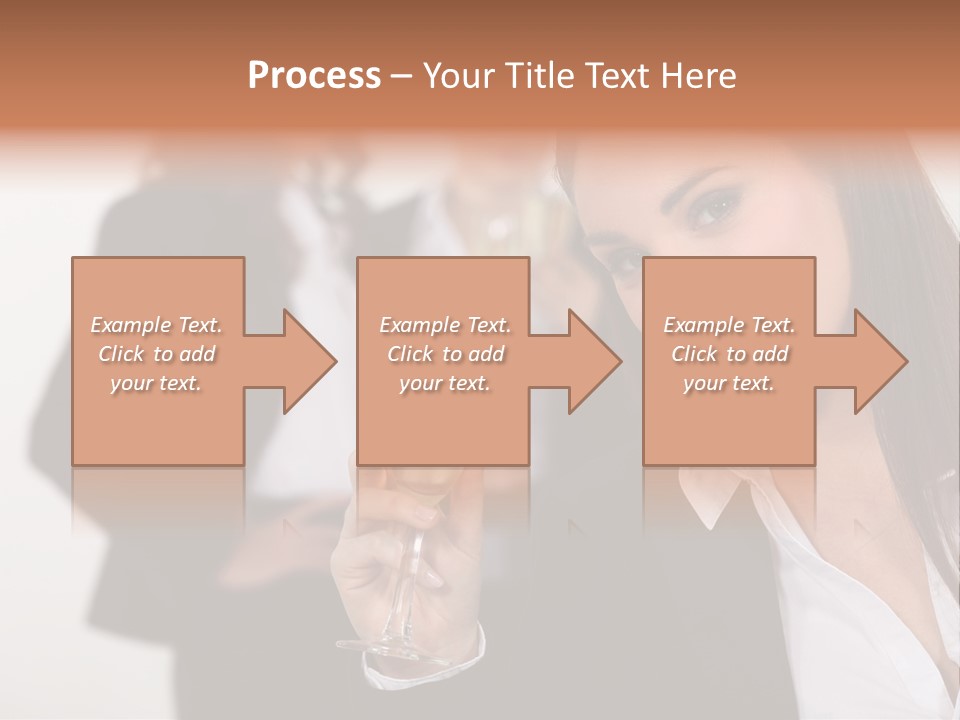 Drink Female Happiness PowerPoint Template