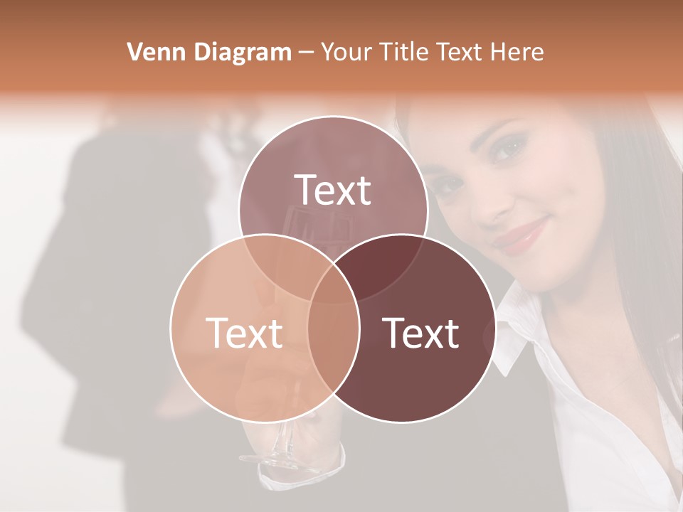 Drink Female Happiness PowerPoint Template