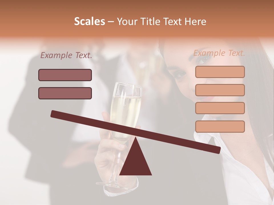 Drink Female Happiness PowerPoint Template