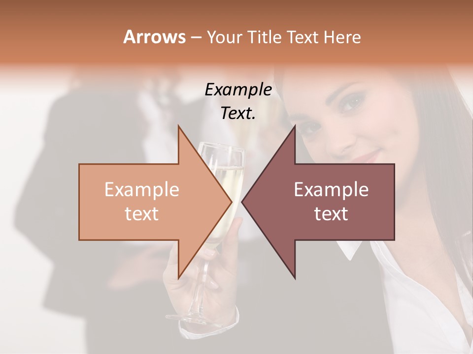 Drink Female Happiness PowerPoint Template