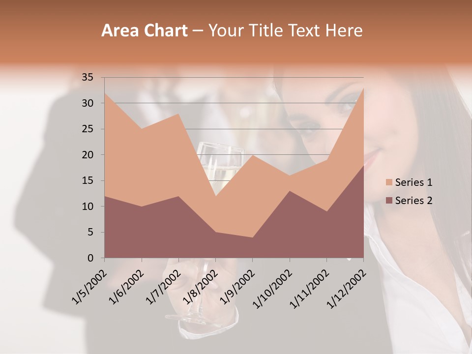 Drink Female Happiness PowerPoint Template