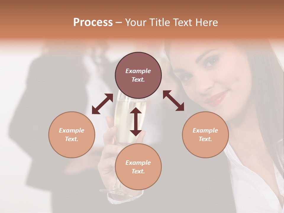 Drink Female Happiness PowerPoint Template