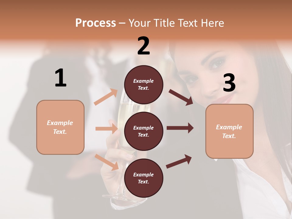 Drink Female Happiness PowerPoint Template