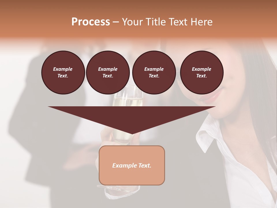 Drink Female Happiness PowerPoint Template