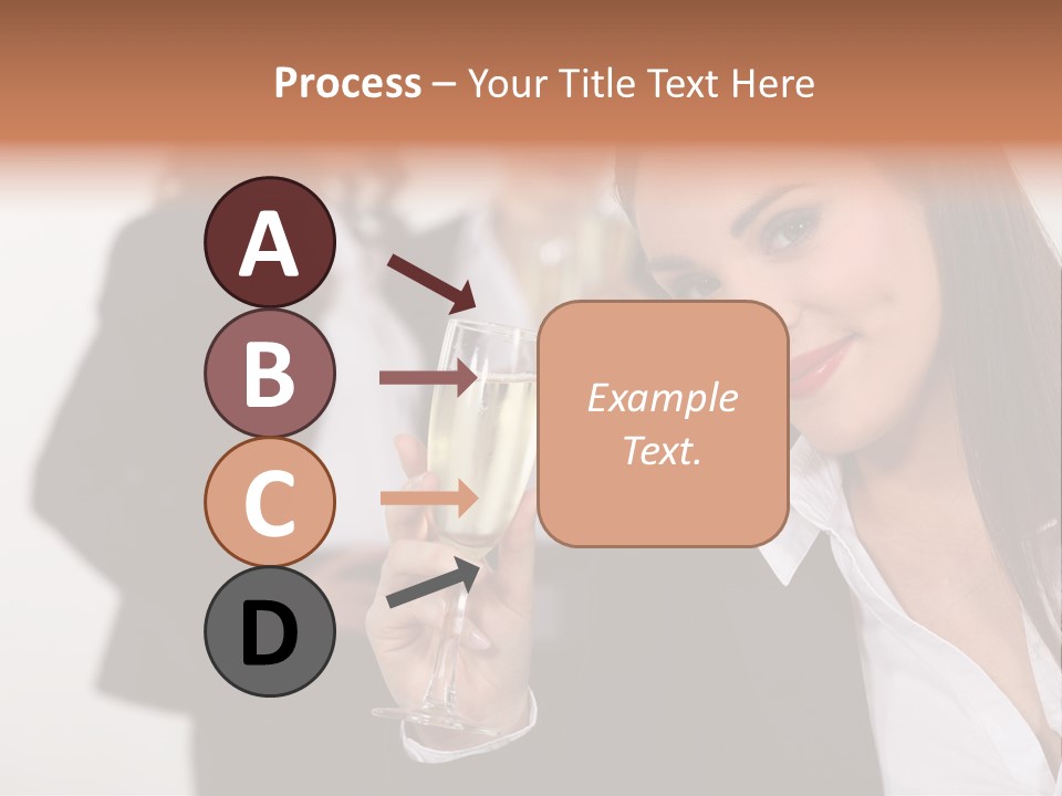 Drink Female Happiness PowerPoint Template