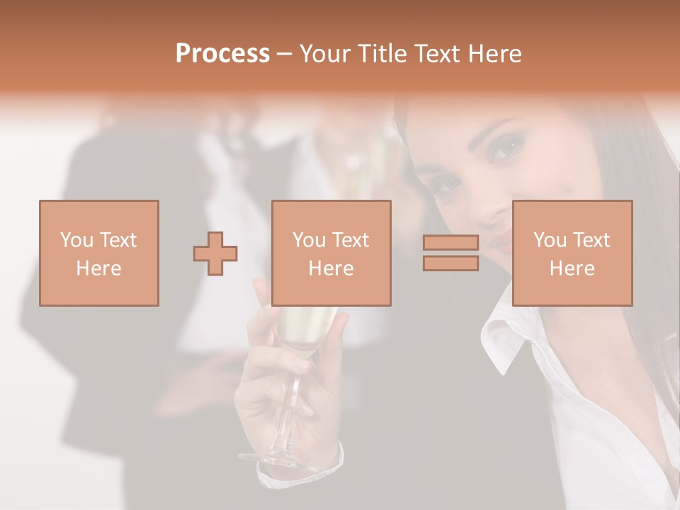 Drink Female Happiness PowerPoint Template