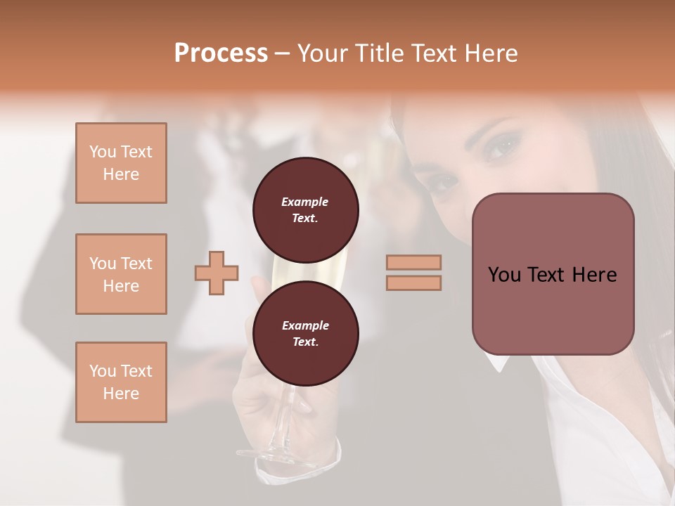 Drink Female Happiness PowerPoint Template