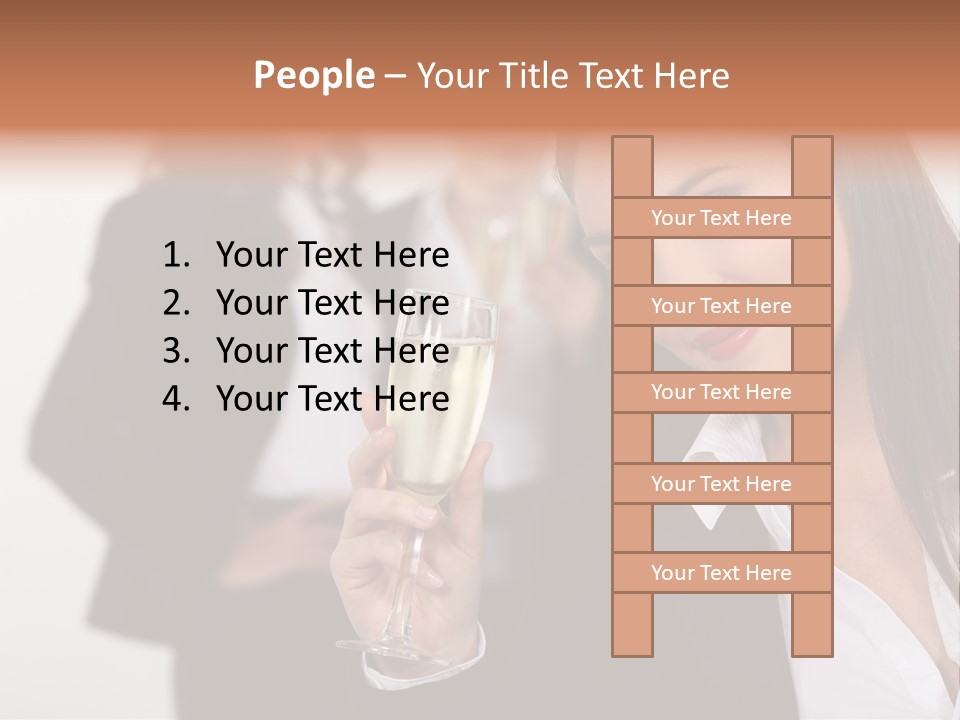 Drink Female Happiness PowerPoint Template