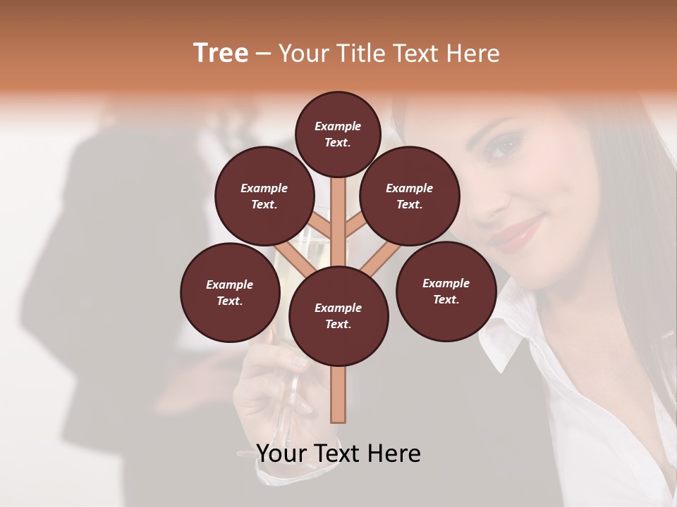 Drink Female Happiness PowerPoint Template