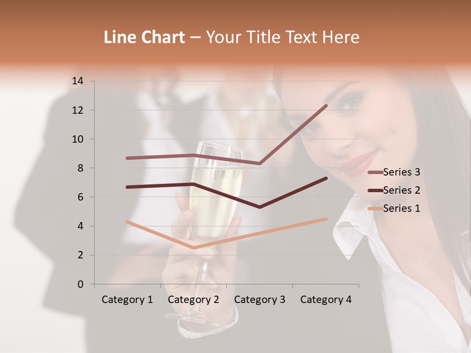 Drink Female Happiness PowerPoint Template