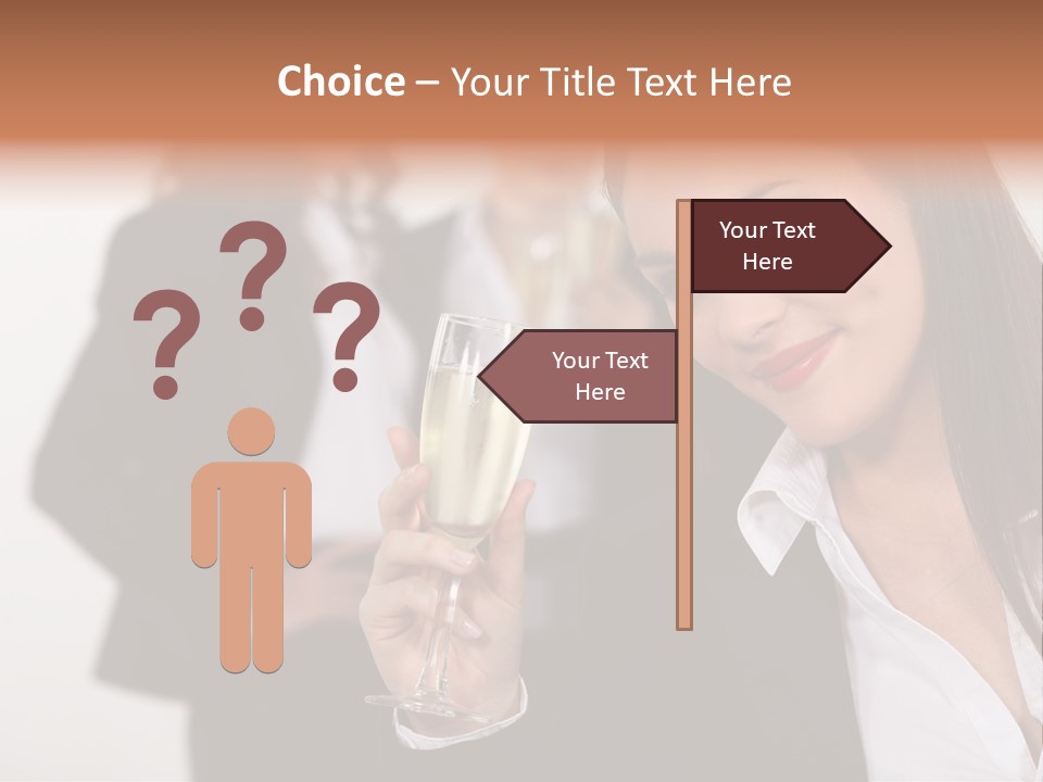 Drink Female Happiness PowerPoint Template