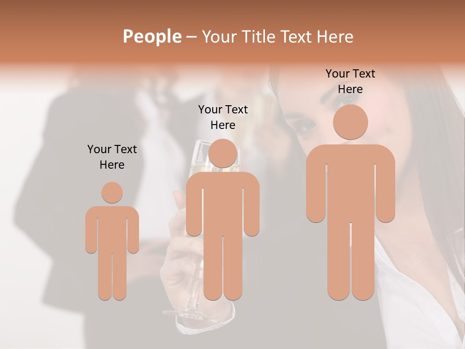 Drink Female Happiness PowerPoint Template