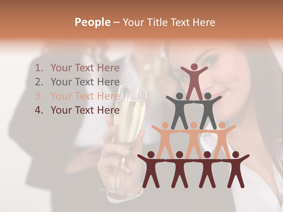 Drink Female Happiness PowerPoint Template