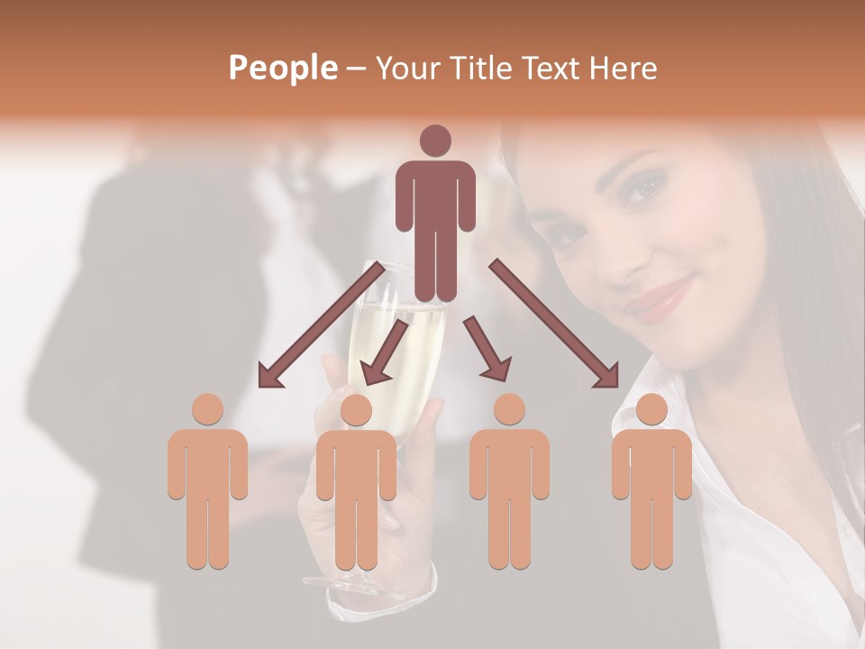 Drink Female Happiness PowerPoint Template