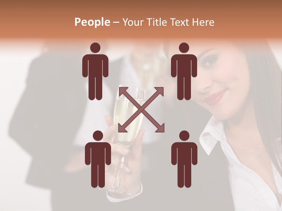 Drink Female Happiness PowerPoint Template