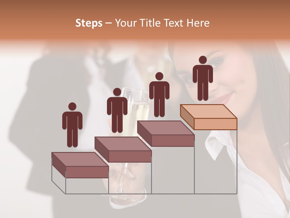 Drink Female Happiness PowerPoint Template