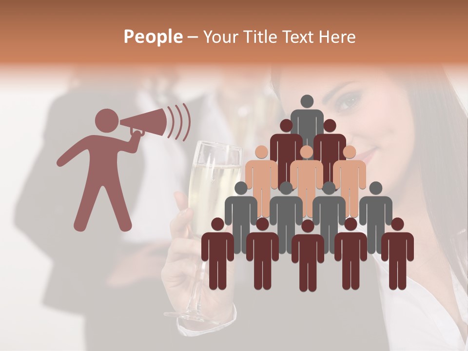 Drink Female Happiness PowerPoint Template