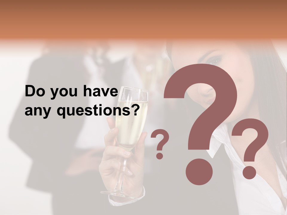 Drink Female Happiness PowerPoint Template