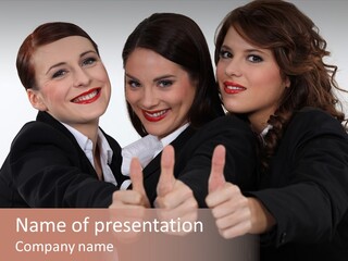 Three Professional Teamwork PowerPoint Template