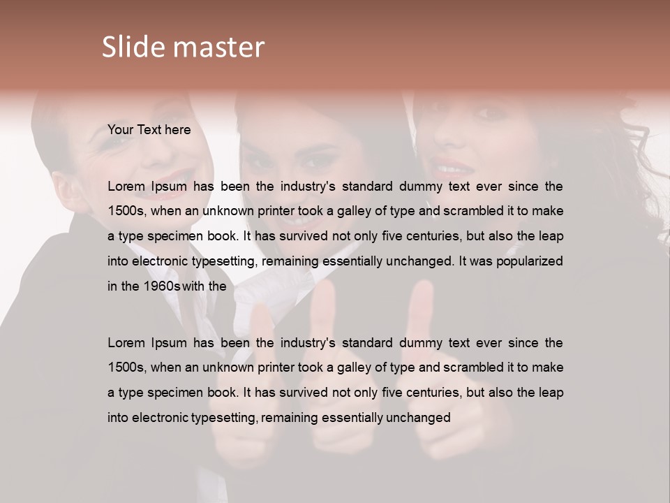 Three Professional Teamwork PowerPoint Template