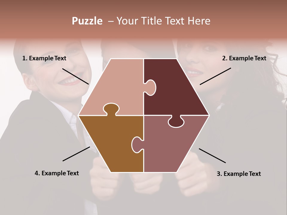 Three Professional Teamwork PowerPoint Template
