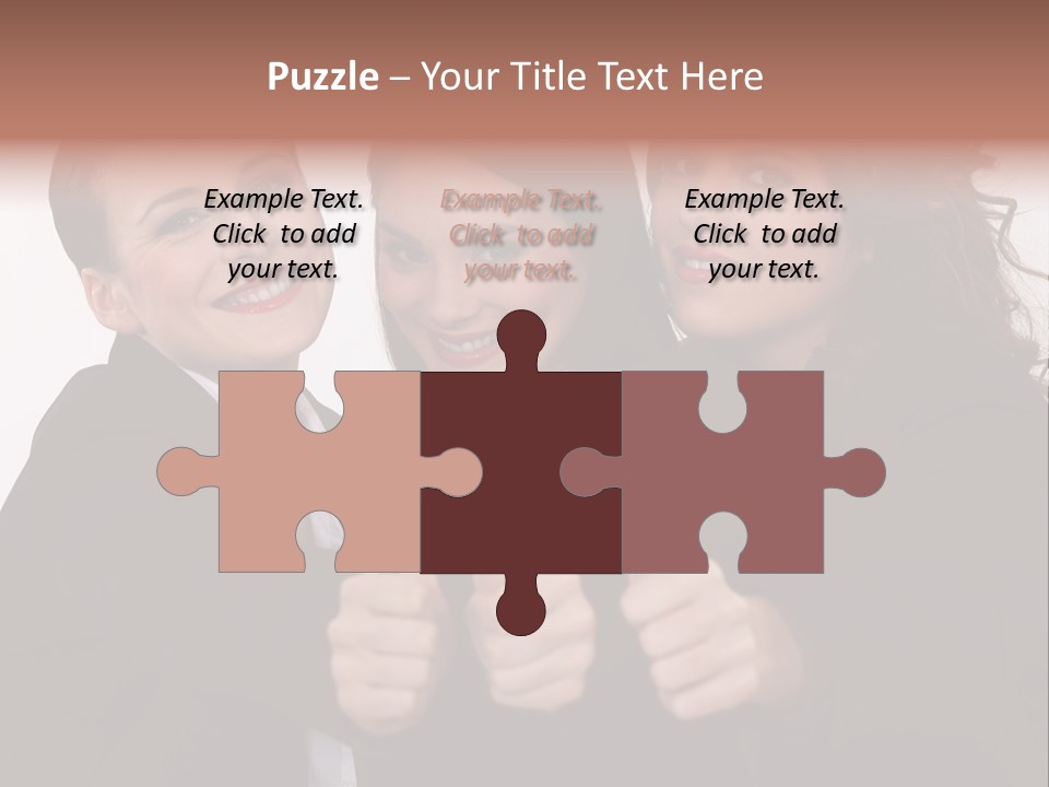 Three Professional Teamwork PowerPoint Template