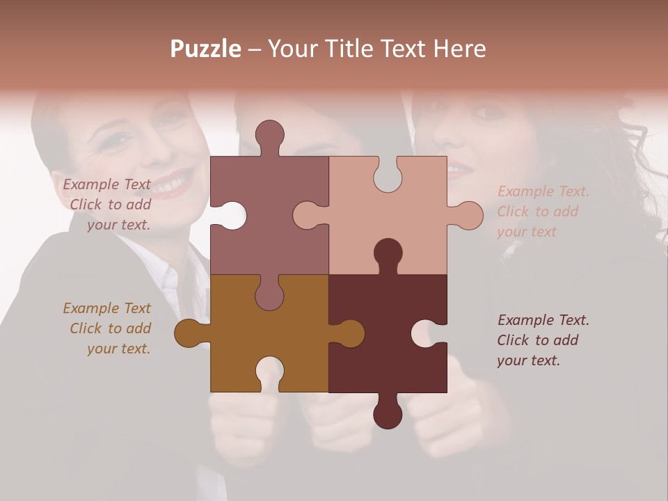 Three Professional Teamwork PowerPoint Template