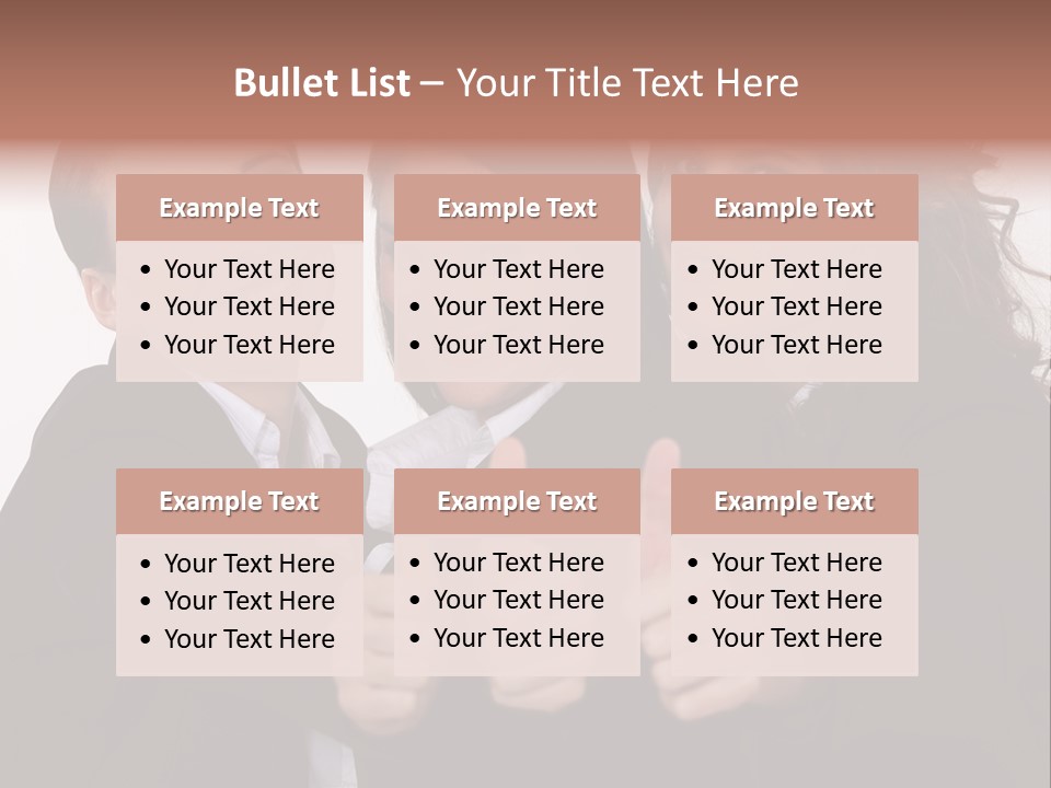 Three Professional Teamwork PowerPoint Template
