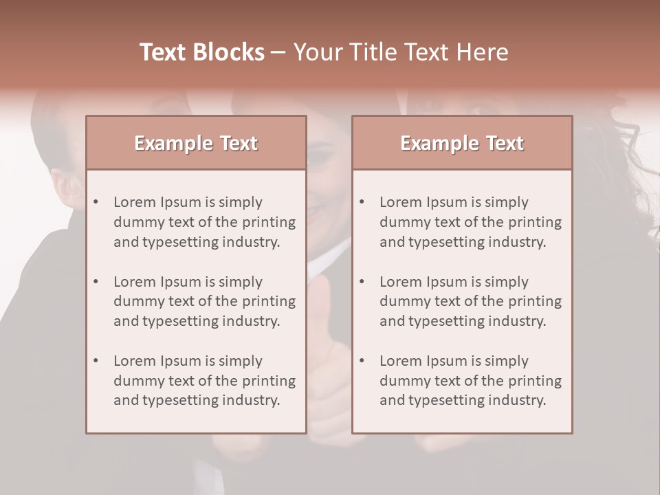 Three Professional Teamwork PowerPoint Template
