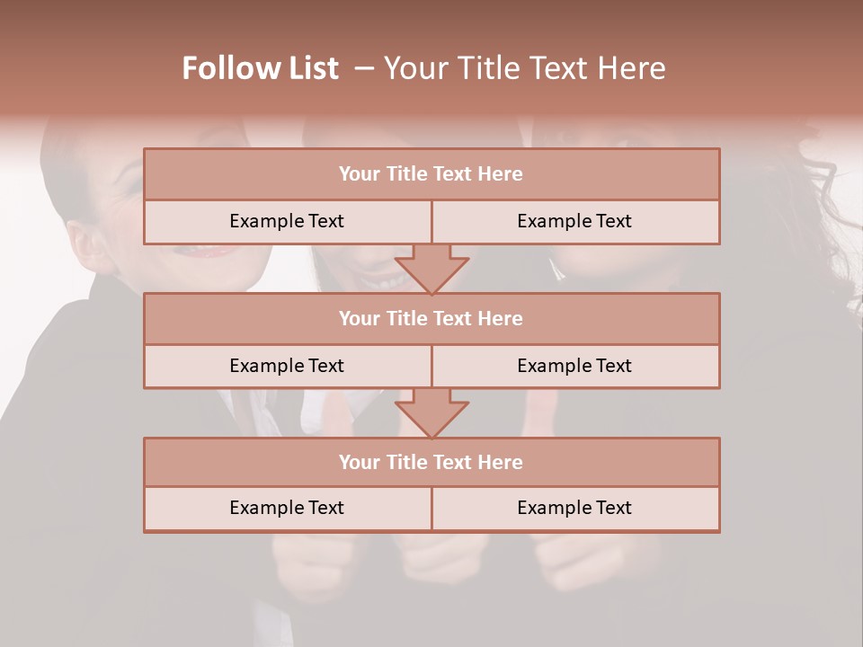 Three Professional Teamwork PowerPoint Template