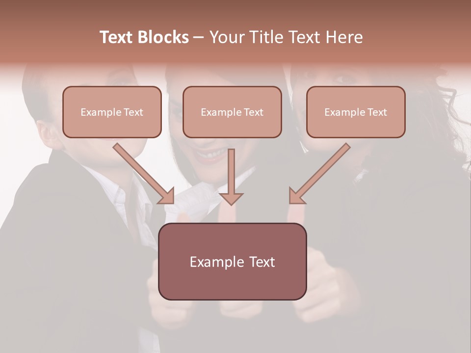 Three Professional Teamwork PowerPoint Template