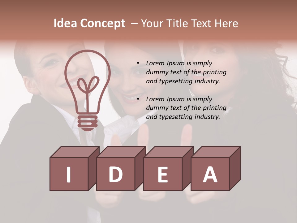Three Professional Teamwork PowerPoint Template