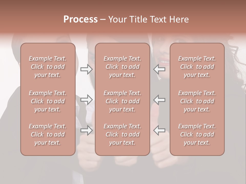 Three Professional Teamwork PowerPoint Template