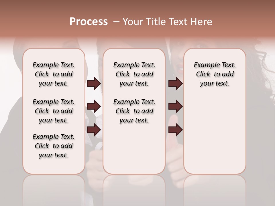 Three Professional Teamwork PowerPoint Template