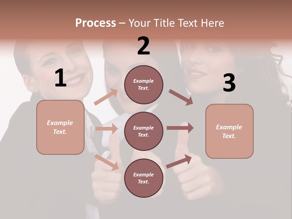 Three Professional Teamwork PowerPoint Template
