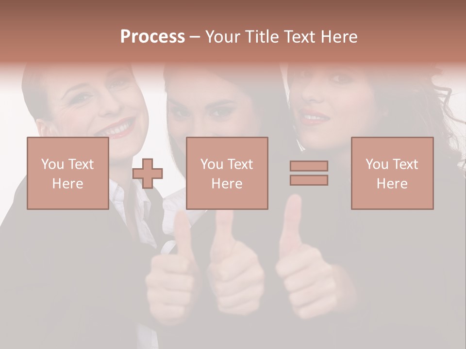 Three Professional Teamwork PowerPoint Template