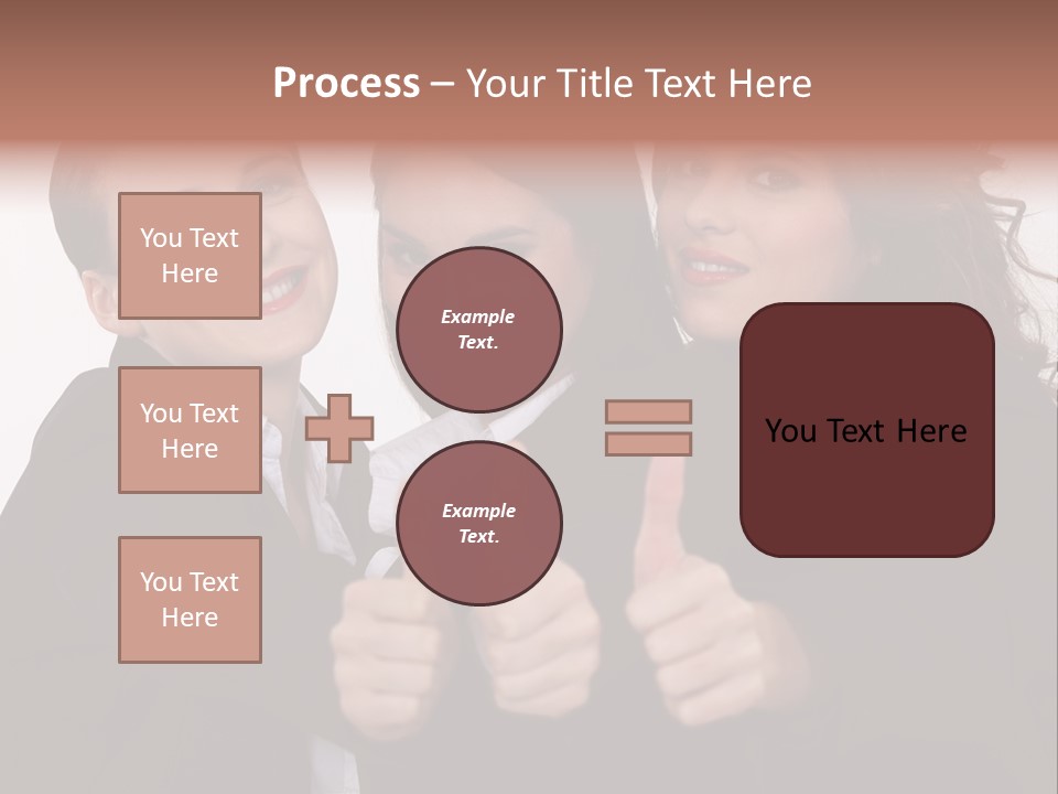 Three Professional Teamwork PowerPoint Template