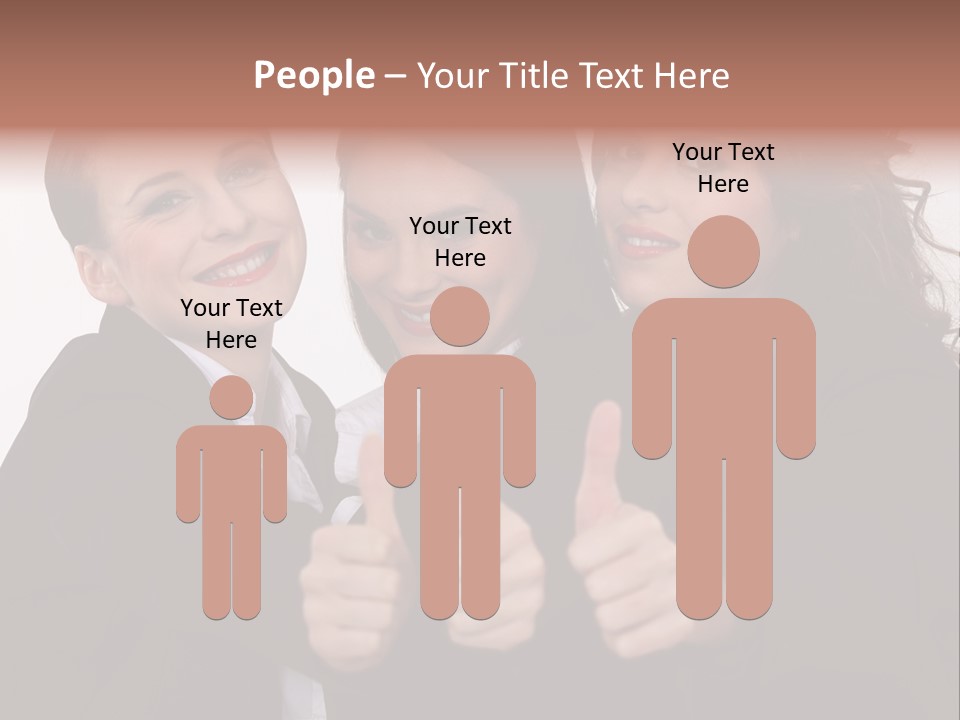 Three Professional Teamwork PowerPoint Template