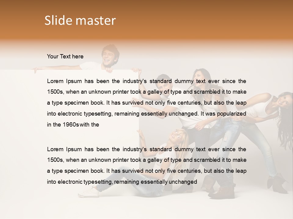 Young Copy Space Background PowerPoint Template