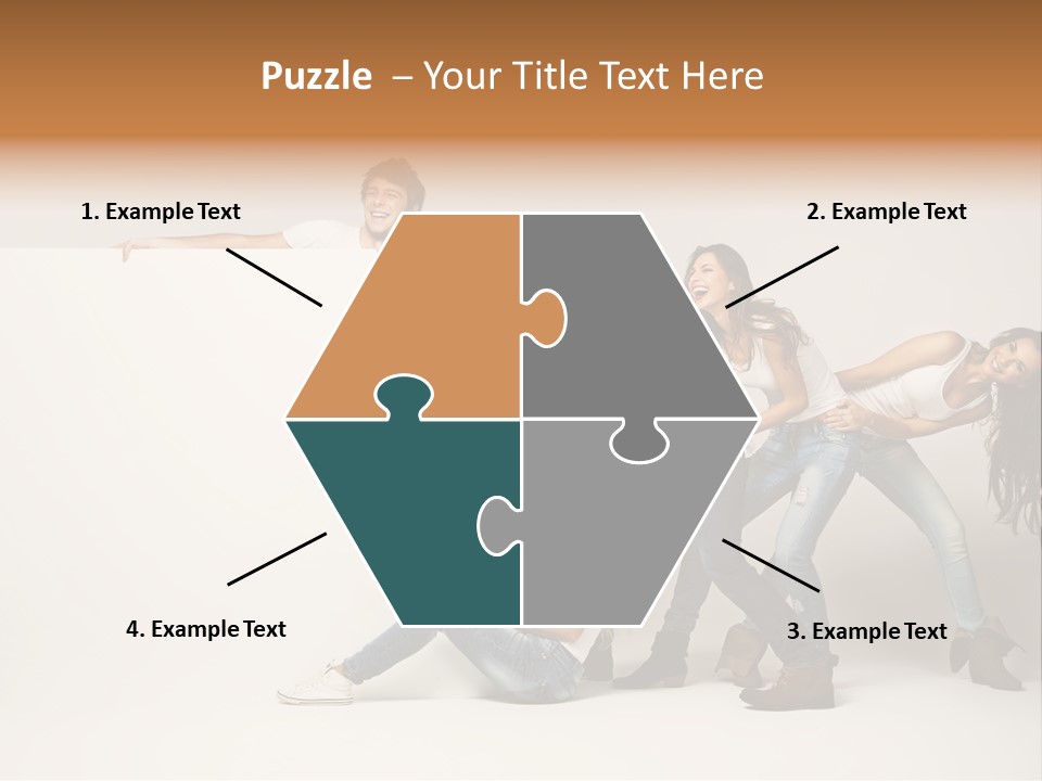 Young Copy Space Background PowerPoint Template