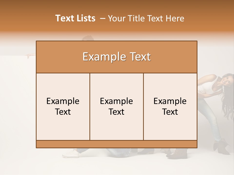 Young Copy Space Background PowerPoint Template